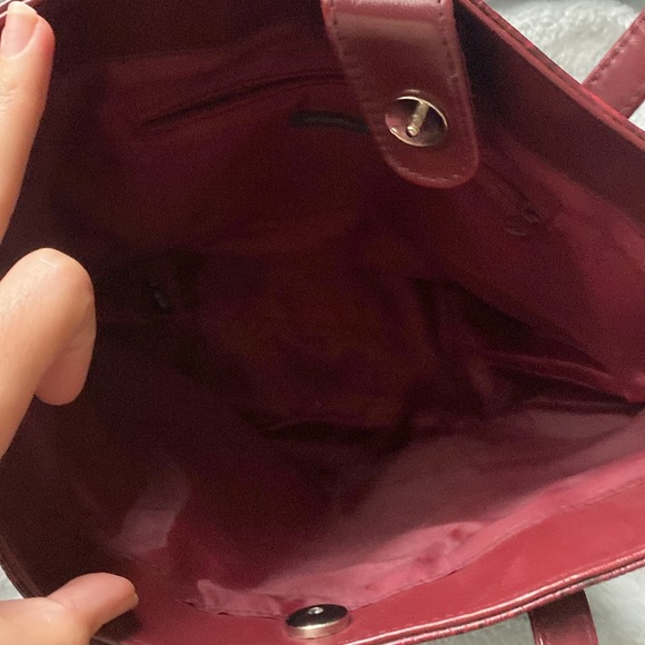 Dark academia oxblood bag - Picture 3 of 5